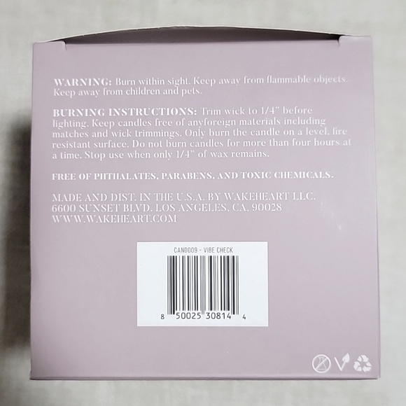 Wakeheart Vibe Check Candle - Picture 5 of 6